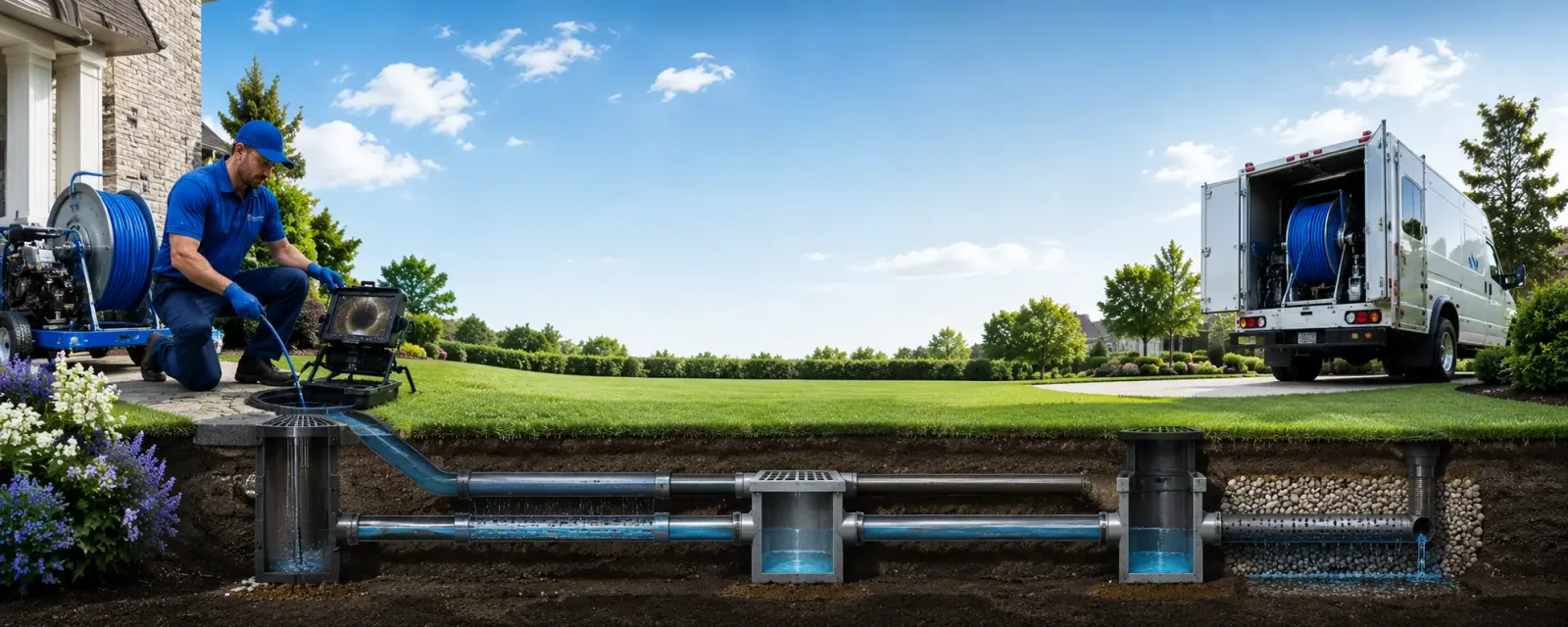 Outdoor drain cleaning information for Pennville, IN